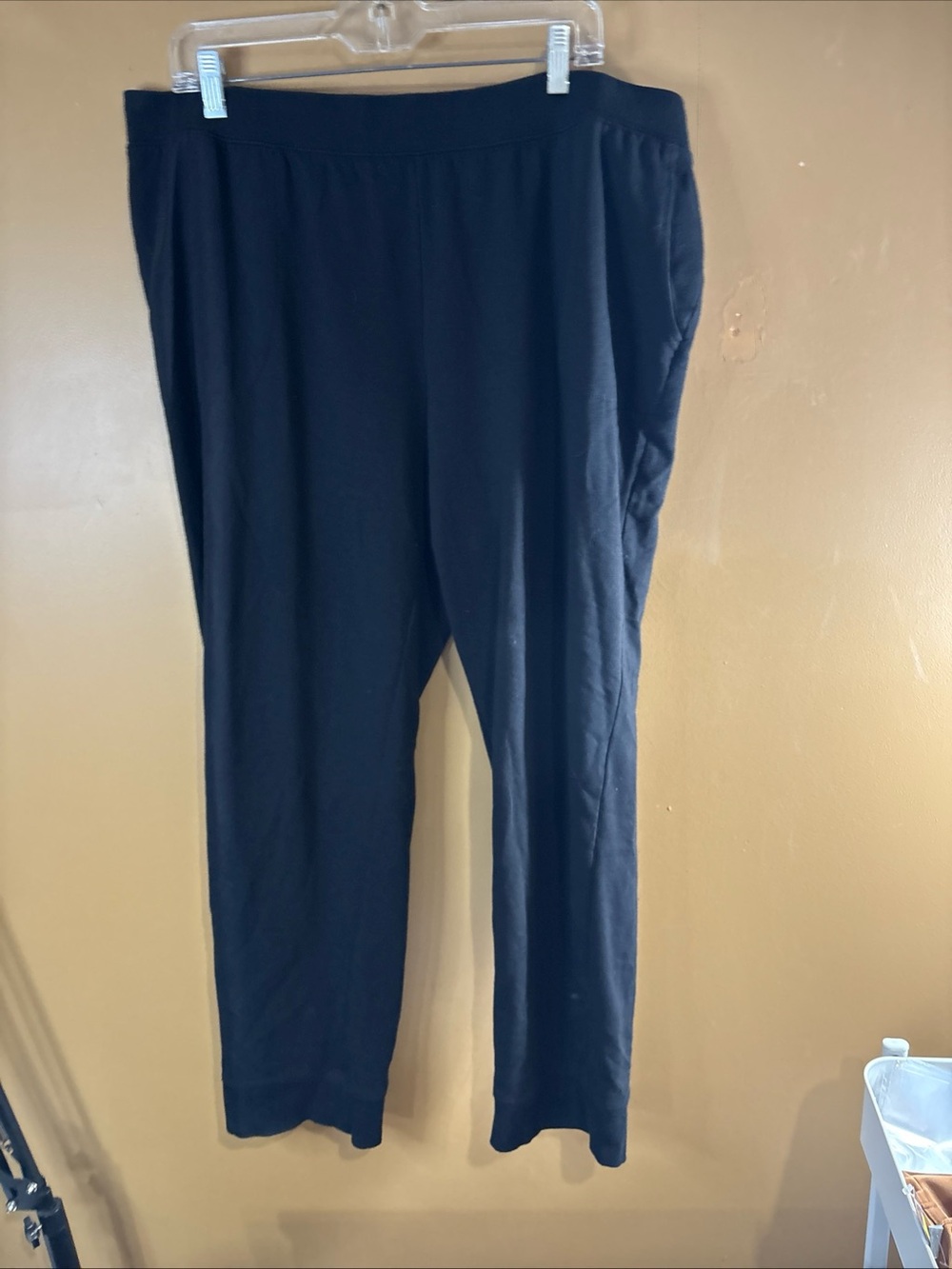 HC1035. Denim & Co. Size XL pull-on Front pockets pants Elastic Around Ankles
